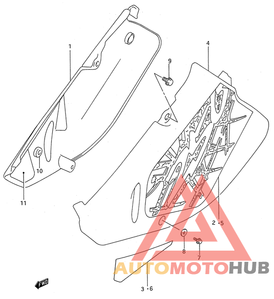 Обтекатель задний