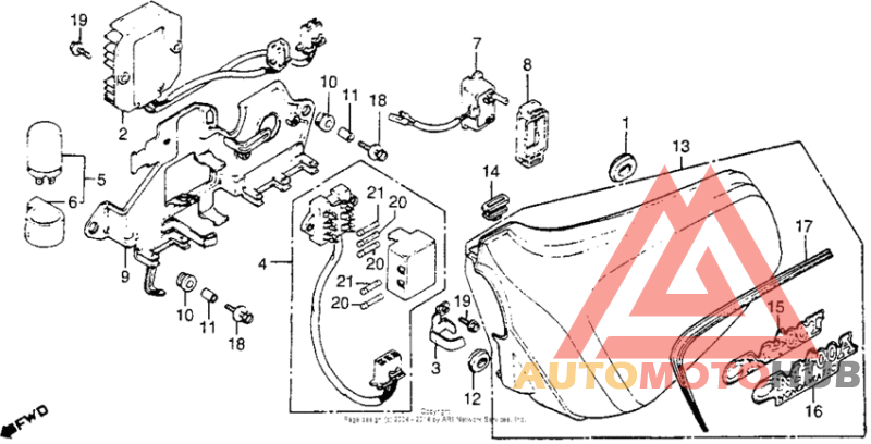 Left side cover + rectifier