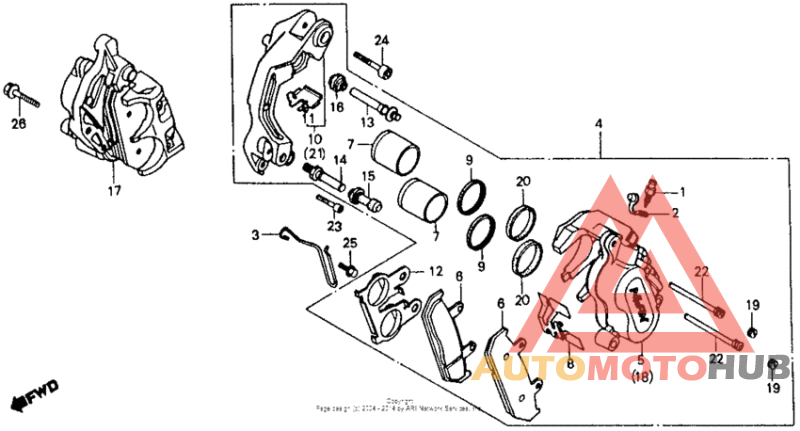 Передний суппорт