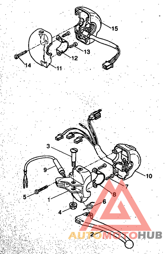 Handle switch. lever