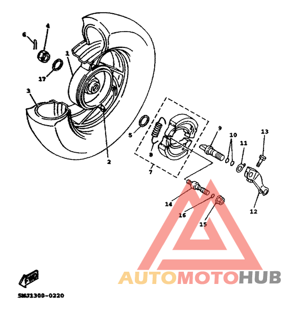 Переднее колесо
