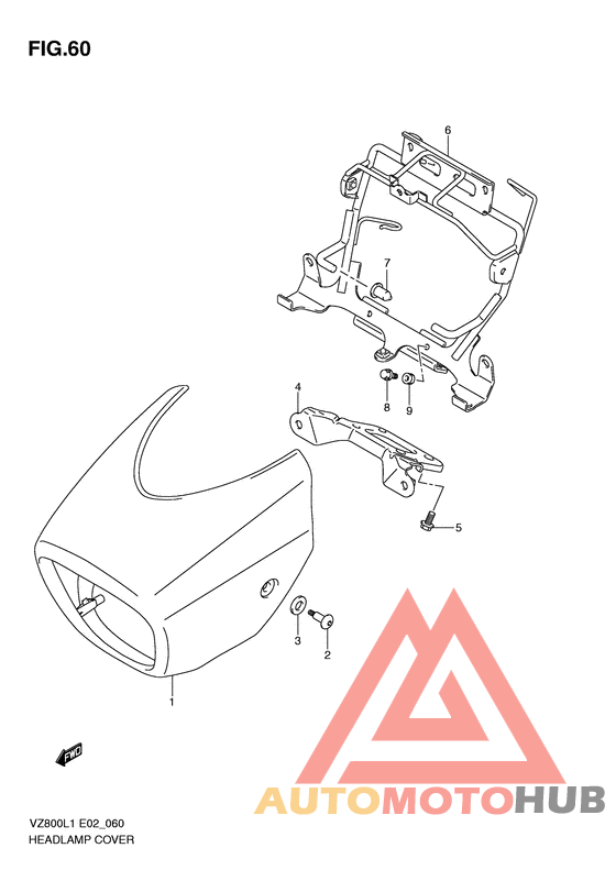 Headlamp cover  front fender