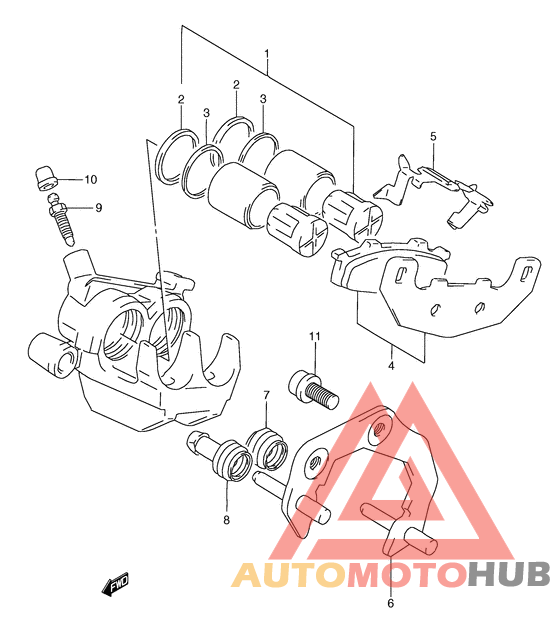 Задний суппорт
