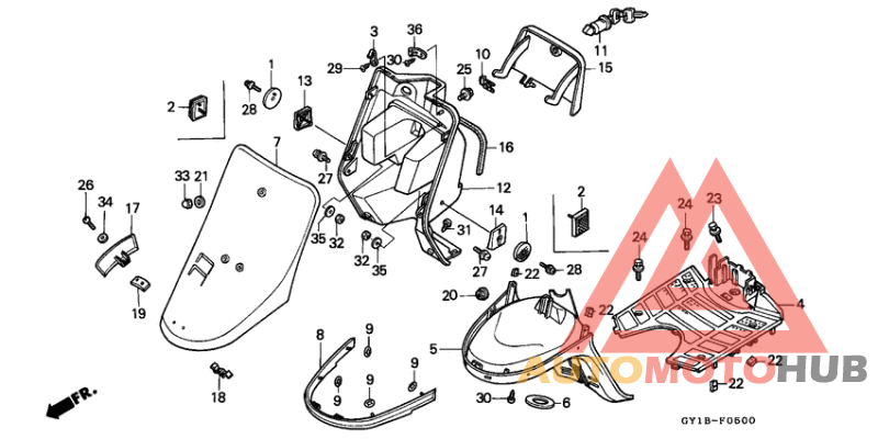 Front cover/inner box/ floor panel