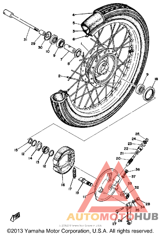 Переднее колесо
