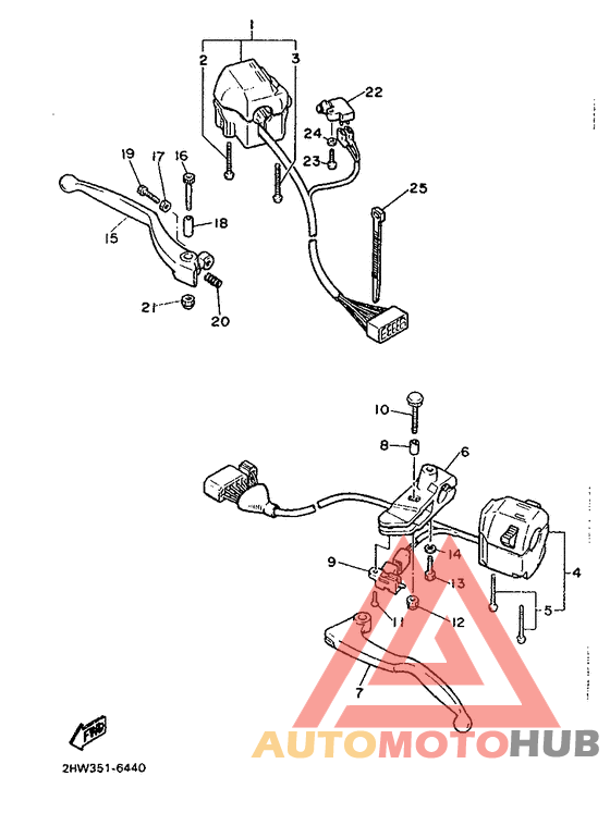 Handle switch. lever