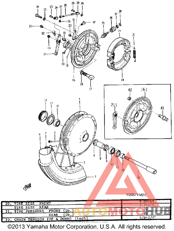 Переднее колесо