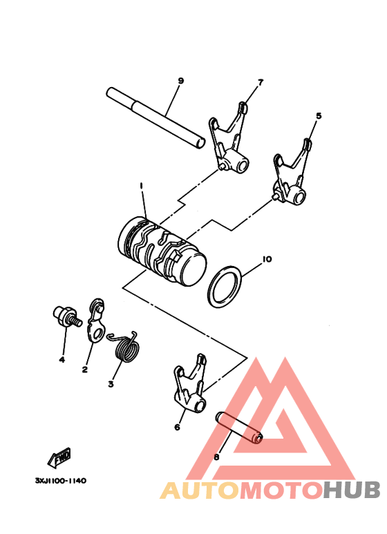 Shift cam & fork