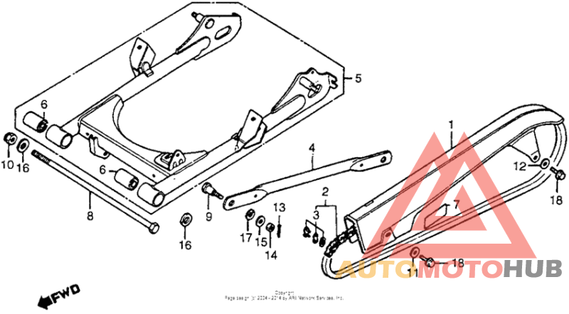 Swingarm + chain case