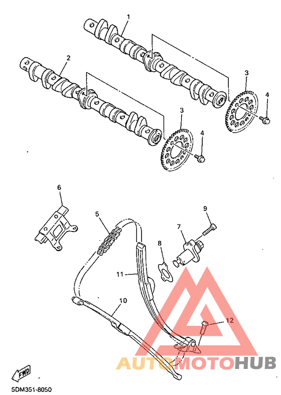 Camshaft. chain