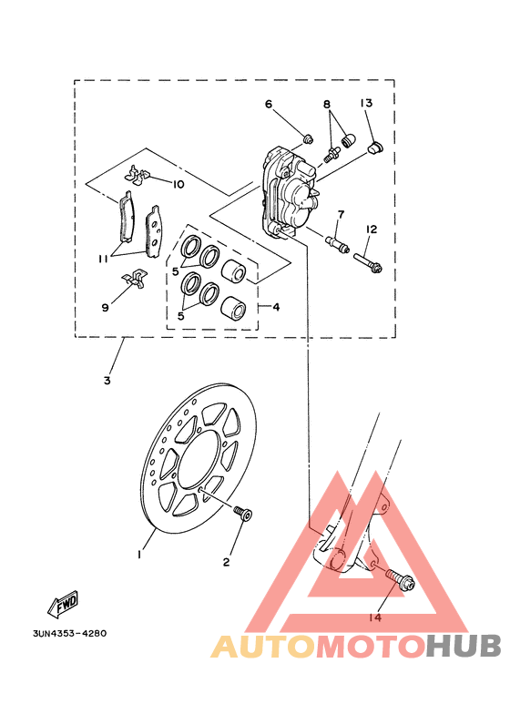 Передний суппорт