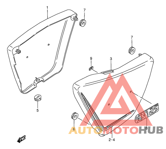 Обтекатель задний