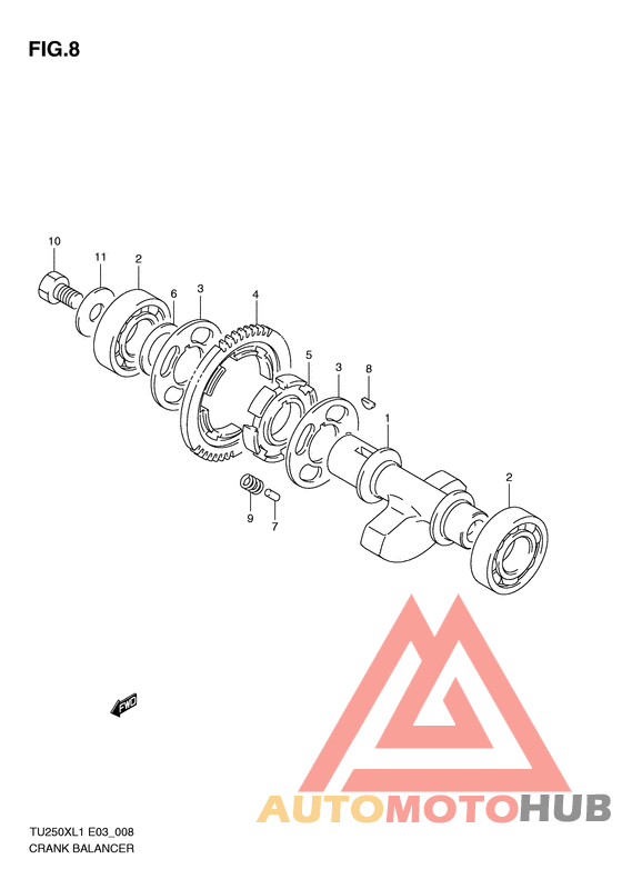 Балансир кривошипа