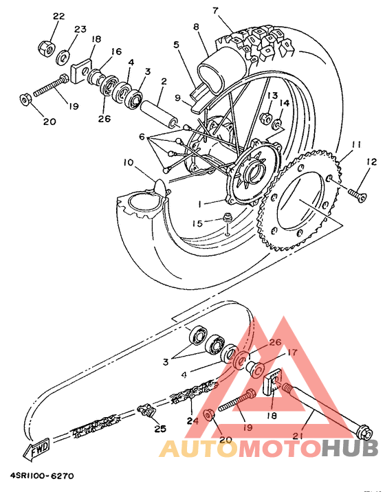 Переднее колесо