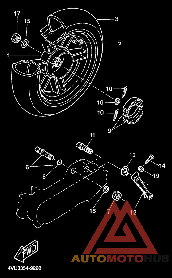 Переднее колесо