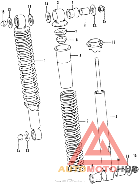Rear shock absorber k1