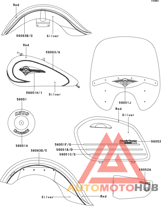 Decals(red/silver)(vn1500-l2h)