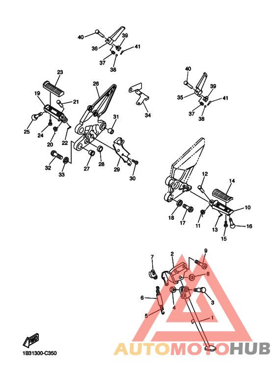 Support & repose pied