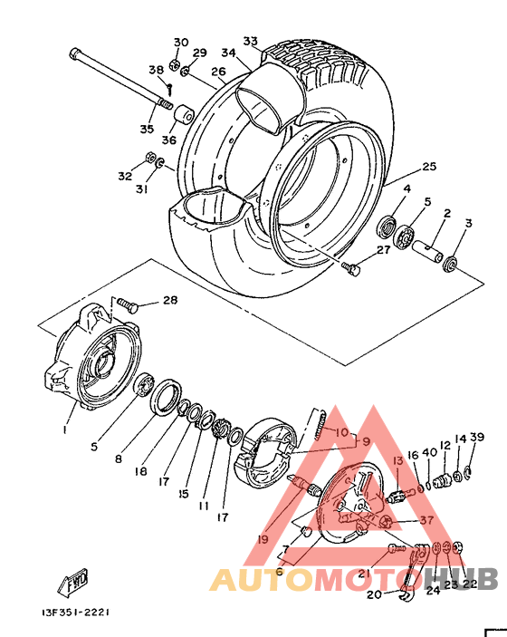 Переднее колесо
