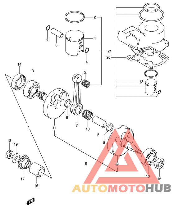 Вал коленчатый