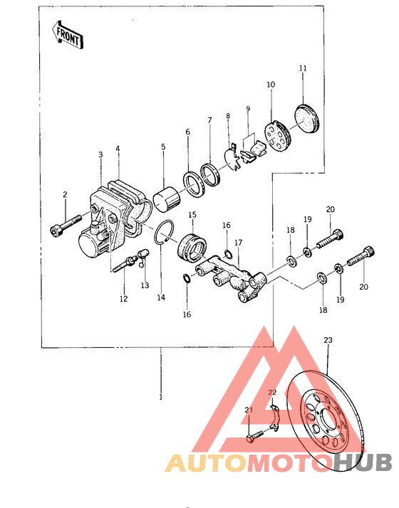 Передний суппорт