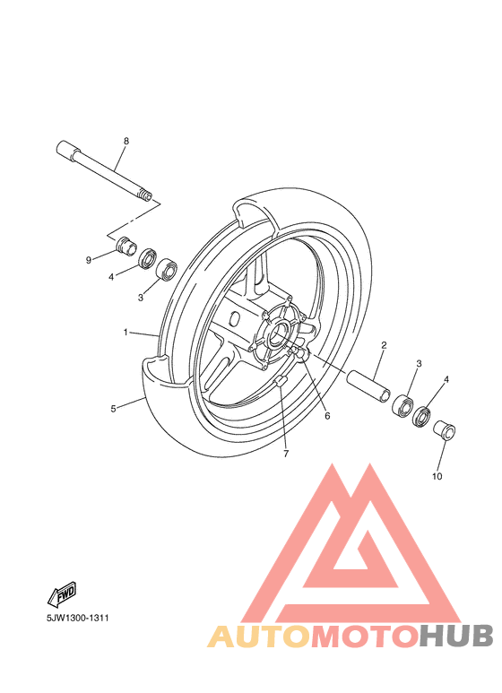 Переднее колесо