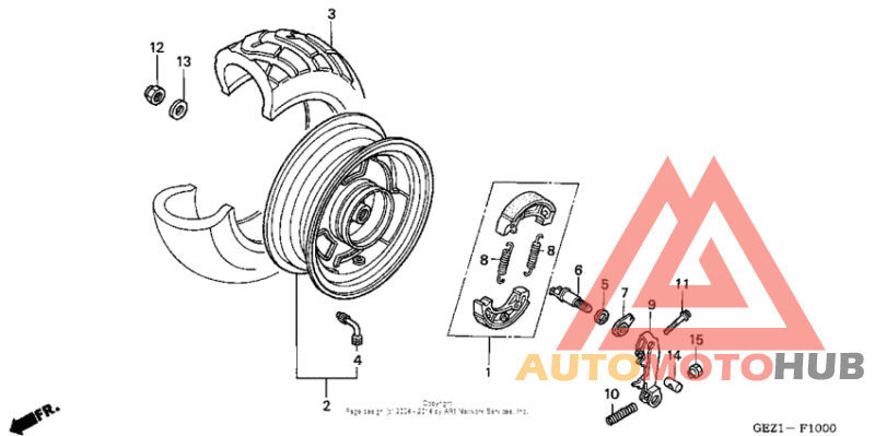 Переднее колесо