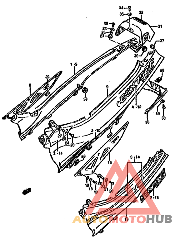 Обтекатель задний