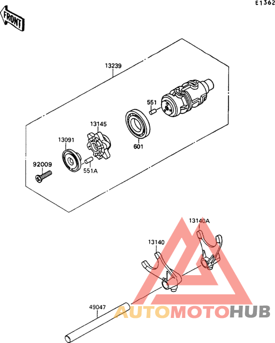Change drum/shift fork