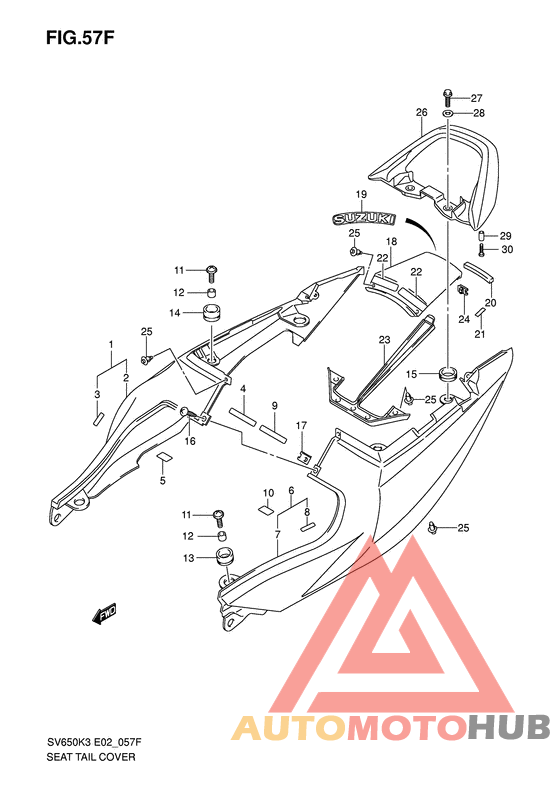 Обтекатель сидения