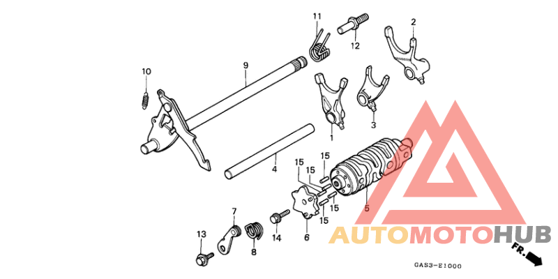 Shift drum/shift fork