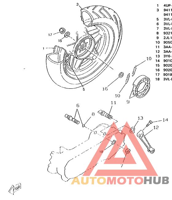 Переднее колесо