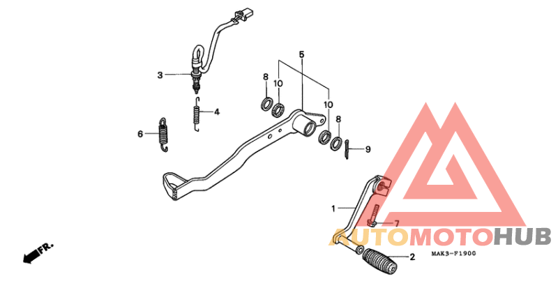 Brake pedal assy