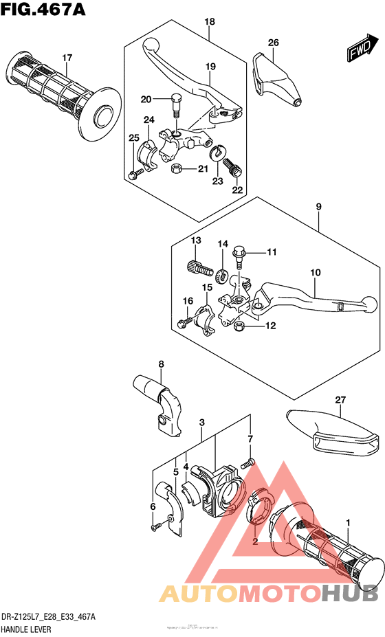 Handle Lever (Dr-Z125 E28)