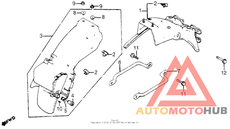 Задний бампер