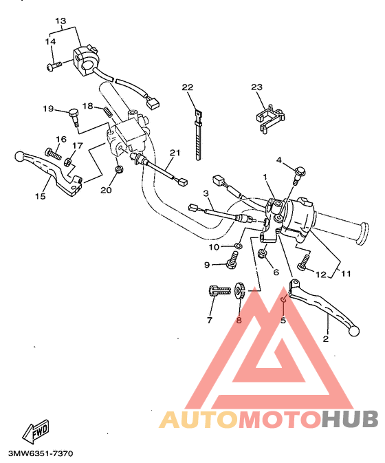 Handle switch. lever