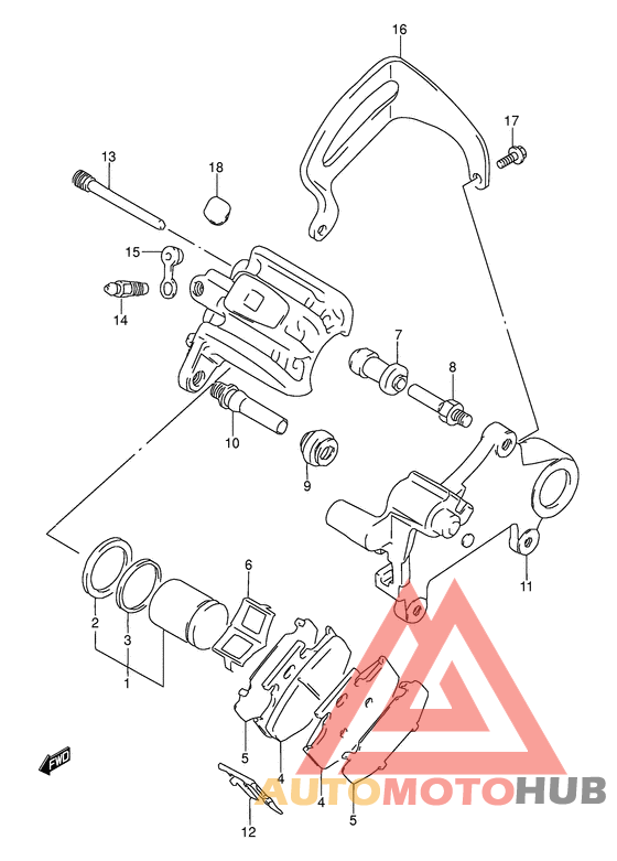 Задний суппорт