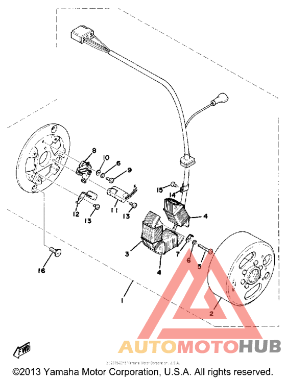 Flywheel magneto