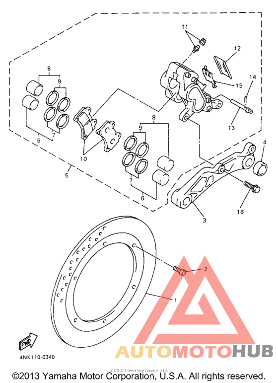 Задний суппорт