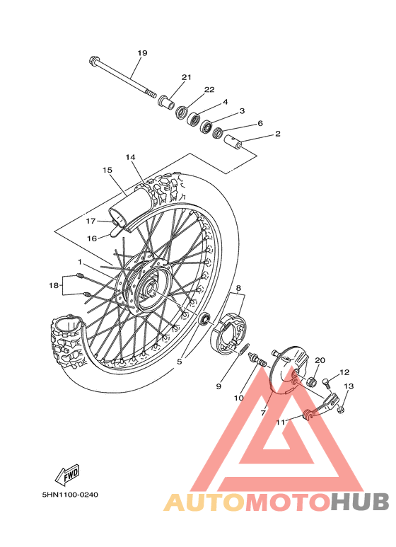 Переднее колесо