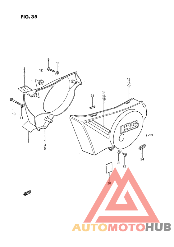Обтекатель задний