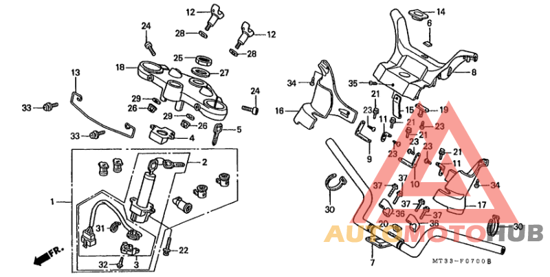 Handle pipe/top bridge
