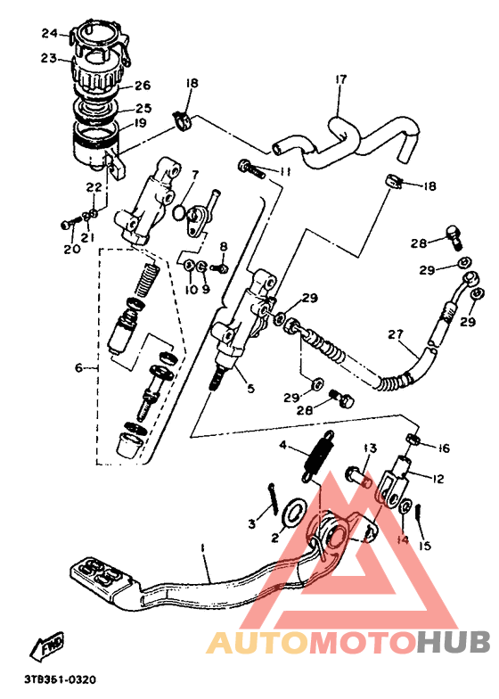 Задний торм цилиндр