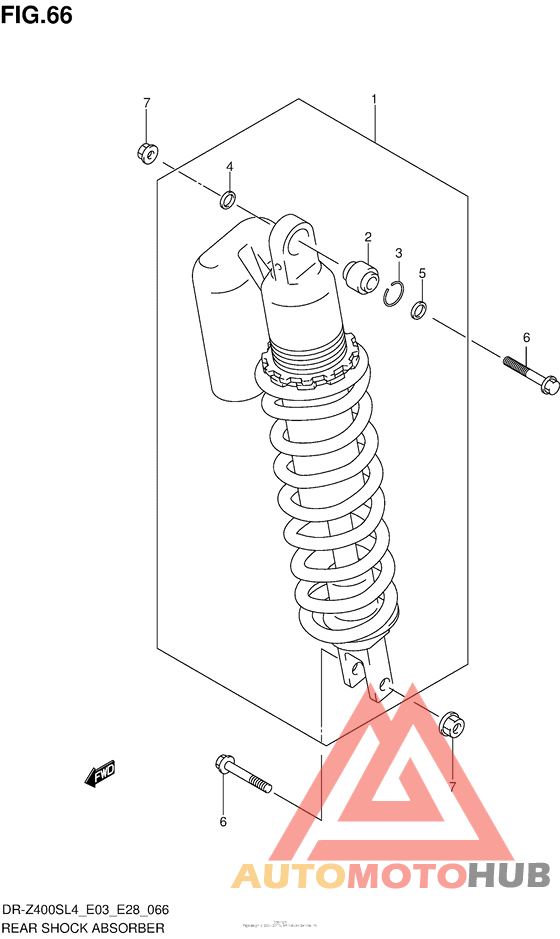 Rear Shock Absorber (Dr-Z400Sl4 E28)