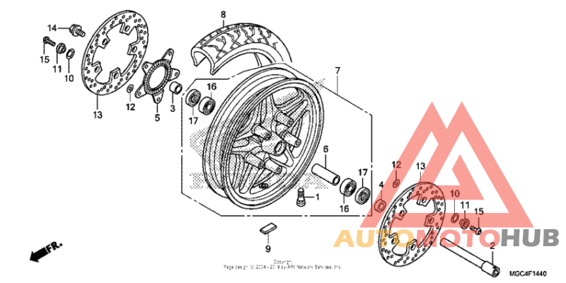 Переднее колесо