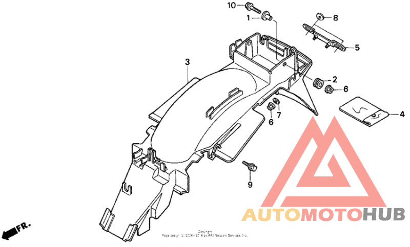 Задний бампер