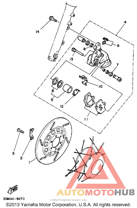 Передний суппорт