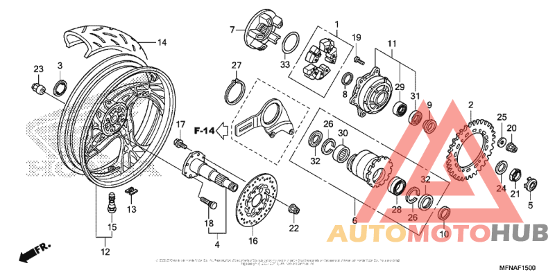 Переднее колесо
