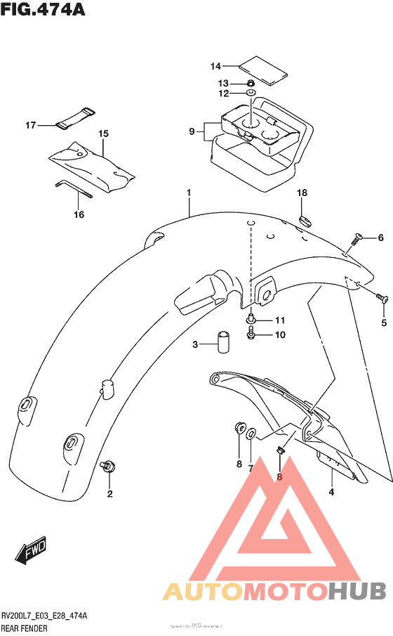 Задний бампер