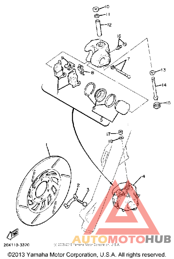 Передний суппорт